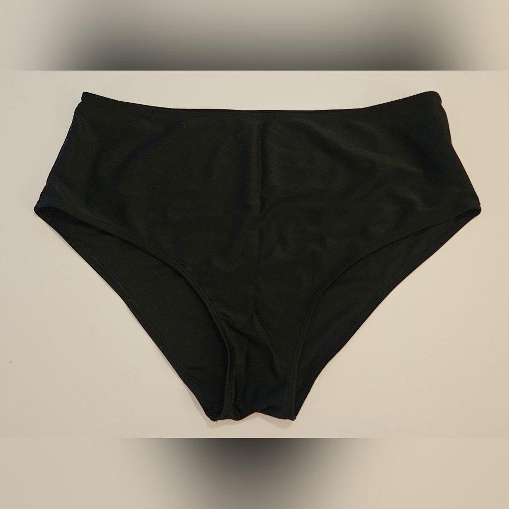 Bikini Bottom - Black Mid Rise - Size 14/16 "XL"